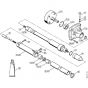 Genuine Stihl FR135 SEA / Q - Clutch housing, Flexible shaft