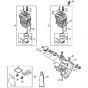 Genuine Stihl FS100 R / A - Cylinder, Engine Pan