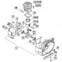 Genuine Stihl FS220 K / A - Crankcase, Cylinder