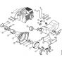 Genuine Stihl FS25-4 / J - Clutch Housing