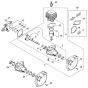 Stihl FS36R - Crankcase, Cylinder - Parts Diagram