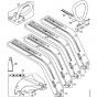 Genuine Stihl FS45 C-E / AC - FS 45, 46: Drive tube assembly, Loop handle