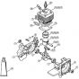 Genuine Stihl FS480 L / A - Crankcase, Cylinder