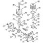 Genuine Stihl FS48 / A - Crankcase, Cylinder