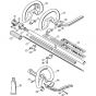 Genuine Stihl FS56 C-E / N - Drive tube assembly, Loop handle