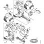 Genuine Stihl FS56 R / G - Engine housing (Loop handle)