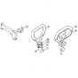 Genuine Stihl FS62 / J - Drive tube assembly, Loop handle