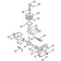 Genuine Stihl FS66 R / A - Crankcase, Cylinder