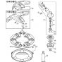 Genuine Stihl FS70 RC-E / N - Gear head, Deflector