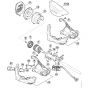 Genuine Stihl FSA130 / A - Electric motor, Motor housing