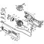 Genuine Stihl FSE71 / A - Housing, Electric motor