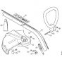 Genuine Stihl FSE71 / B - Drive tube assembly