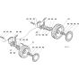 Honda HRG465CPD (2000) - PDI - MADF 8000001-8099999 Wheels and Height Adjusting  Diagram