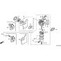 Honda HRX537C - HXE - MAGA 1000001-1299999 Carburettor Diagram