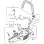 Genuine Stihl HS46 C-E / H - Handle Housing, Fuel Tank