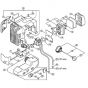 Genuine Stihl HS80 / C - Air Filter, Fuel Tank