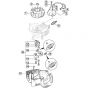 Genuine Stihl HS81 R / B - Ignition System, Clutch