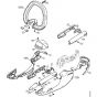 Genuine Stihl HSE71 / A - Motor housing