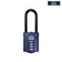 Henry Squire CP50/2.5 Combination Padlock 4-Wheel 50mm Extra Long Shackle 63.5mm - CP50/2.5