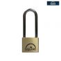 Henry Squire LN4LS Lion Brass Padlock 5-Pin 40mm - 65mm Long Shackle - LN4/2.5