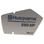 Genuine Husqvarna Label Starter Housing 550XP - 590 61 34-02