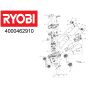 Ryobi OLM1833B - 5133004305 - 4000462910 - Main Assembly