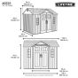 Lifetime 10x8ft Heavy Duty Plastic Shed