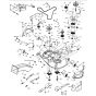 McCulloch M155-107TC - 96051006501 - 2013-01 - Mower Deck - Cutting Deck Parts Diagram