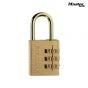 Master Lock Brass Finish 30mm 3-Digit Combination Padlock - 630EURD