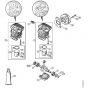Genuine Stihl MS171 / B – Cylinder Muffler