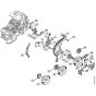 Genuine Stihl MS201 / B - Oil pump, Clutch
