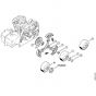 Genuine Stihl MS210 / E - Clutch