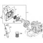 Genuine Stihl MS290 / F - Fan housing with rewind starter