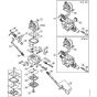 Genuine Stihl MS311 / M - Carburettor WTE-9, WTE-17