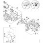 Genuine Stihl MS661 / A - Crankcase