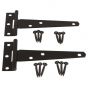 100mm (4") Light Tee Hinges - Black - ONLY 1 LEFT