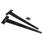 450mm (18") Medium Tee Hinges - Black - ONLY 1 LEFT