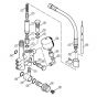 Genuine Stihl RE660 W / E - Regulation valve block, Safety valve