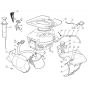 RM28 H - 2009 - 2T1534433/09G - Mountfield Ride On Mower Engine Diagram