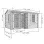 Store More Welbeck Reverse Apex Garden Office - 4.0m x 3.0m