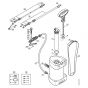 Genuine Stihl SG21 / A - Spray gun, Spray lance/wand