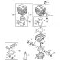 Genuine Stihl SH56 / A - SH 56: Crankcase, Cylinder