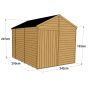 Store More Overlap Apex Shed - 10x8 Windowless