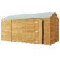 Store More Overlap Apex Shed - 16x8 Windowless