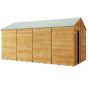 Store More Overlap Apex Shed - 16x8 Windowless