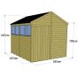 Store More Tongue and Groove Apex Shed - 8x8 Windowed