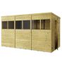 Store More Tongue and Groove Pent Shed - 12x6 Windowed