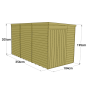 Store More Tongue and Groove Pent Shed - 12x6 Windowless