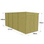 Store More Tongue and Groove Pent Shed - 16x6 Windowless