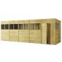 Store More Tongue and Groove Pent Shed - 20x6 Windowed